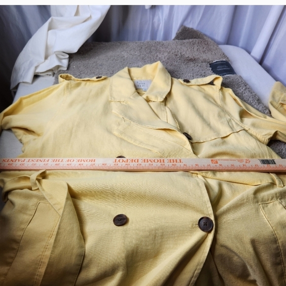 Classic Trench Coat - A New Day Yellow Size XL - Picture 14 of 15